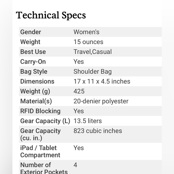 Sherpani Bree LE Cross-Body Bag RFID Protection - Picture 10 of 11